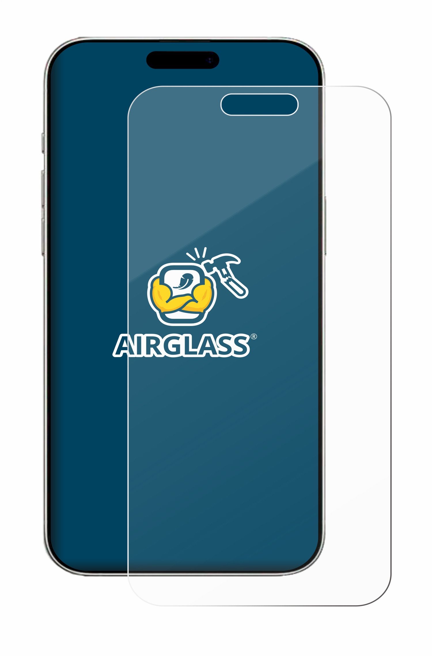 BROTECT Displayschutzglas Folie für Apple iPhone 16 Pro, Schutzfolie Glas Panzer Display Schutz klar