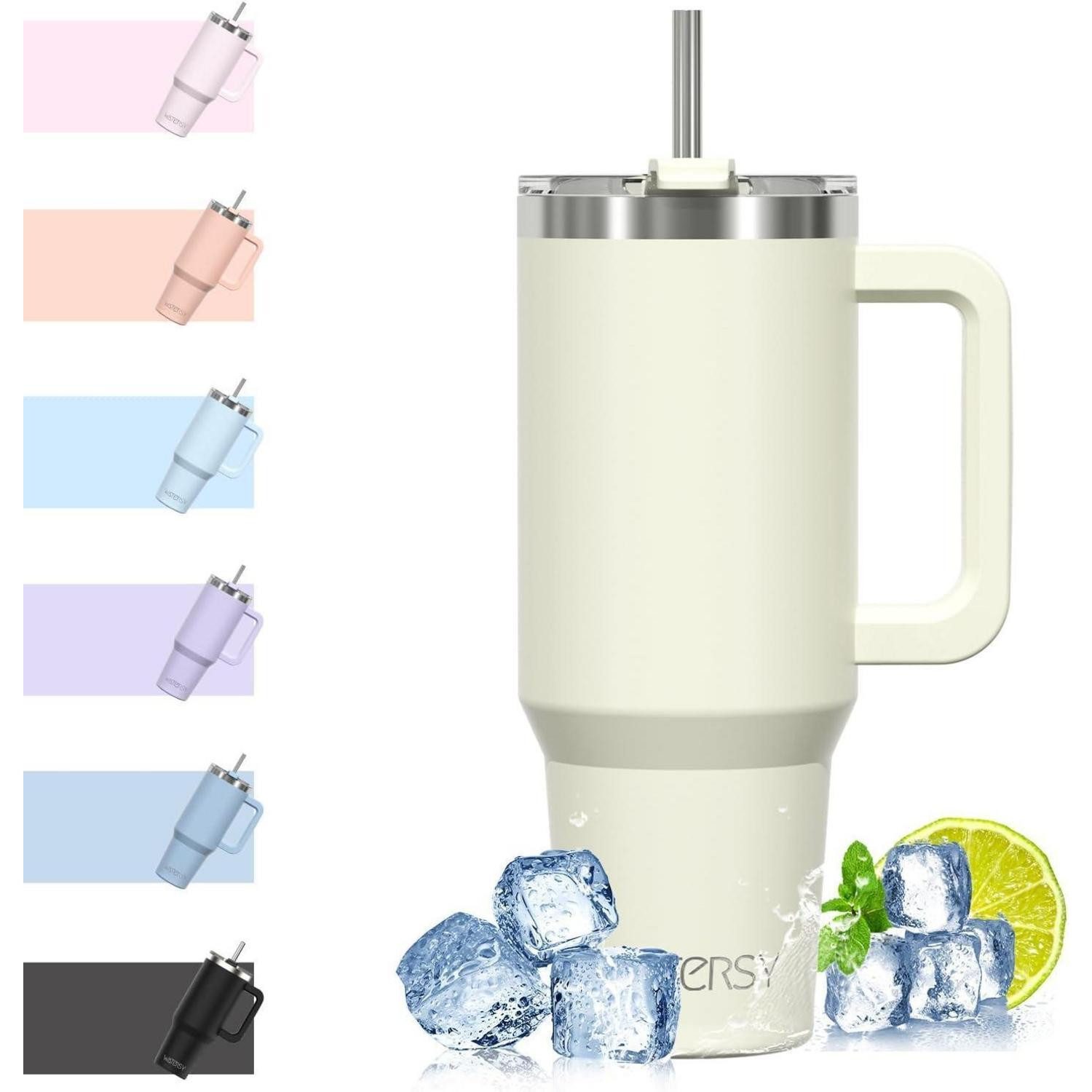 LuxusKollektion Thermobecher WATERSY 40oz Kaffeebecher to Go Thermobecher Doppelwandiger Edelstahl