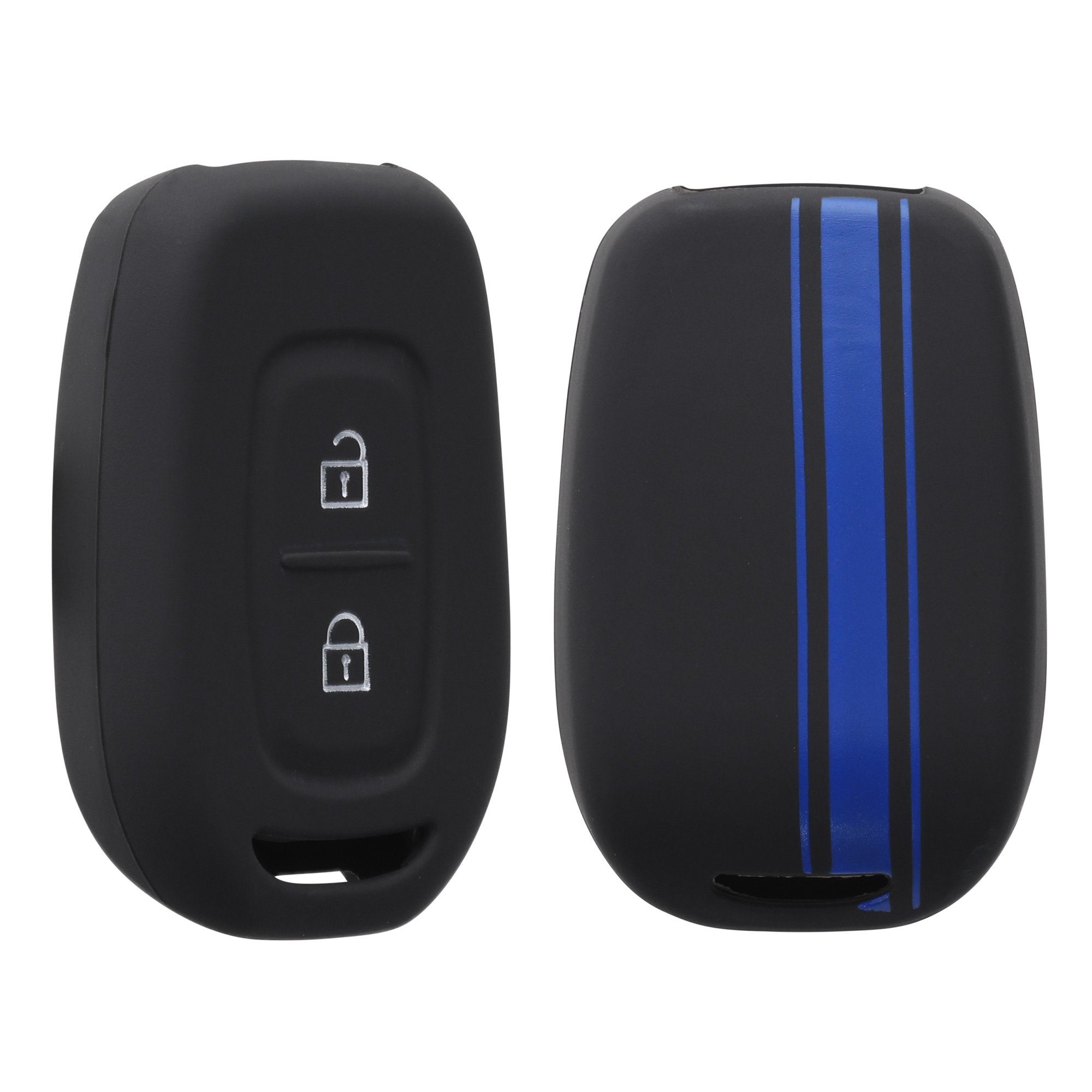 Autoschlüssel Schlüsselhülle Dacia, Schlüssel Blau Cover für kwmobile Renault Schlüsseltasche Case Hülle