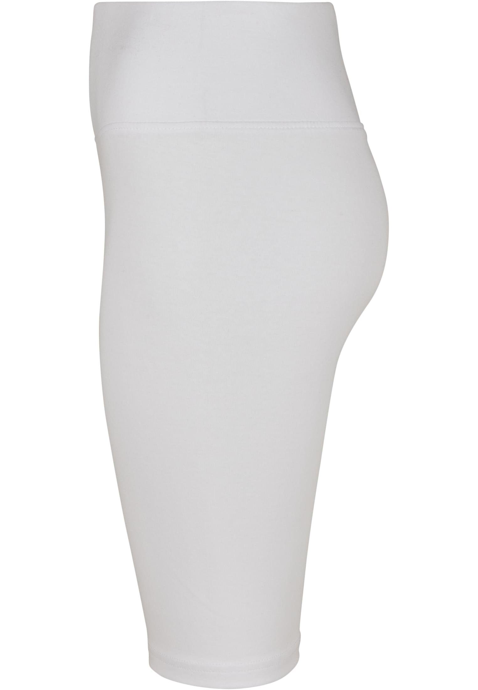 URBAN Waist Cycle CLASSICS Shorts Stoffhose white Ladies High Damen (1-tlg)