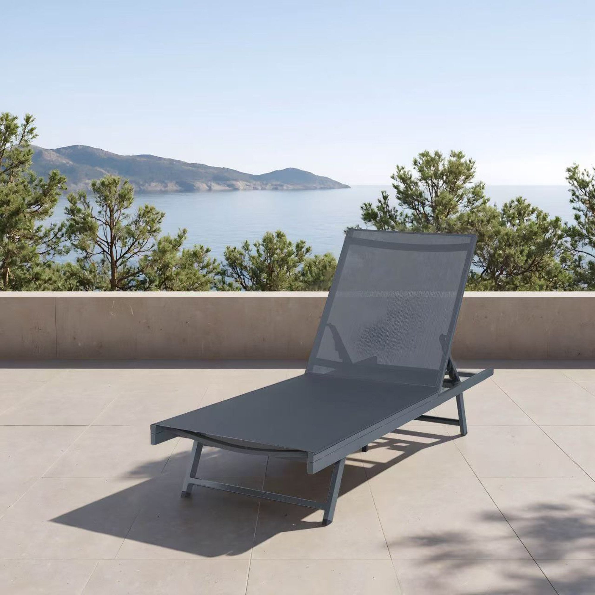 casa.pro Gartenliege, »Baragiano« Aluminium 197 x günstig online kaufen