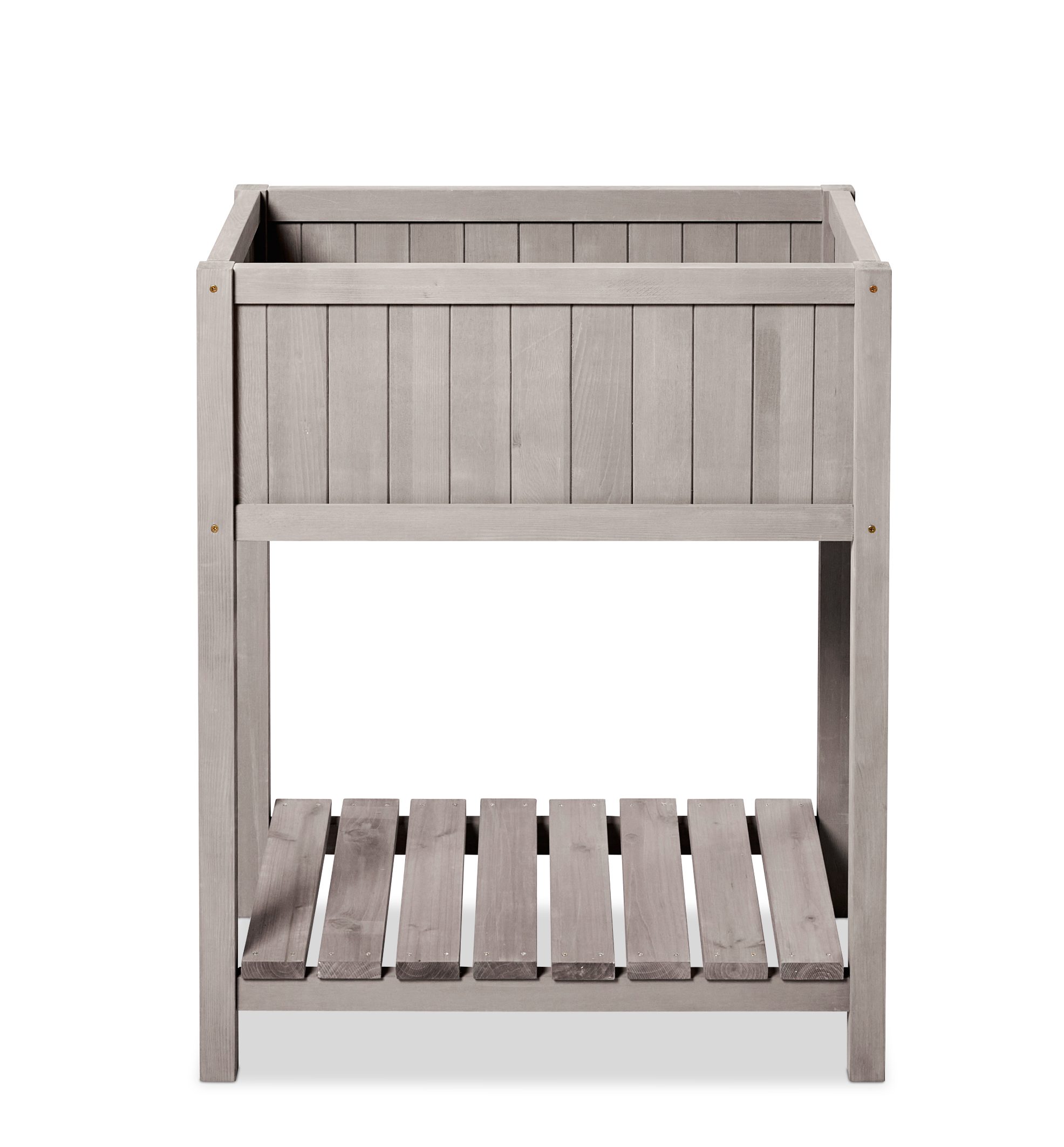 BUTENKIST Hochbeet Geseke, Hochbeet aus Holz, Ablagefläche, Vlies, für Balkon, Garten, Terrasse