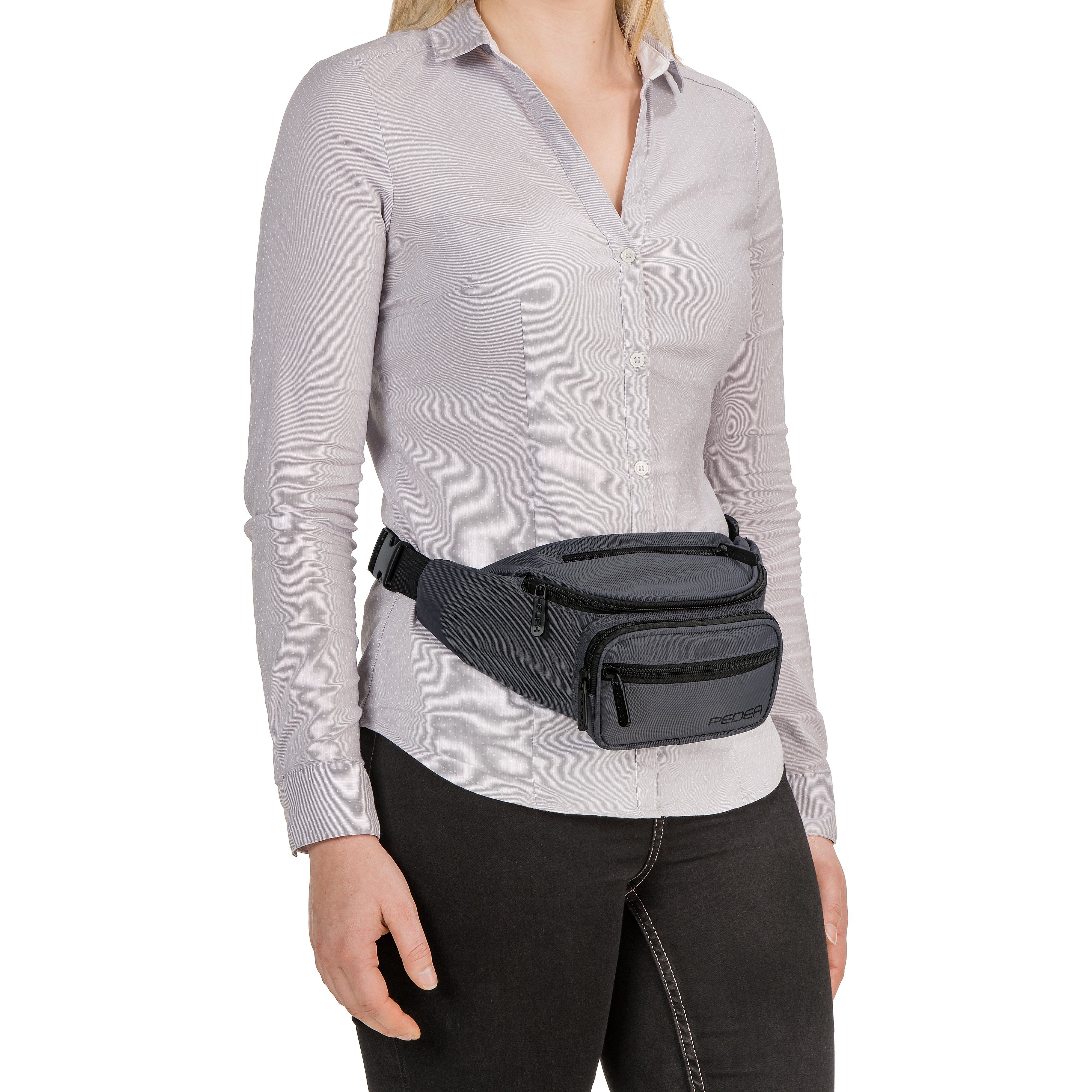 PEDEA Bauchtasche Gürteltasche, flexibel, wasserabweisend, RFID/NFC - Schutz integriert, wasserabweisend