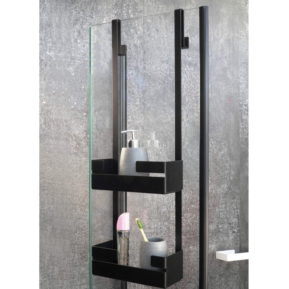 Lomadox Duschablage MOKKO-30, weiß matt für Duschkabinen geeignet 25/76/10 günstig online kaufen