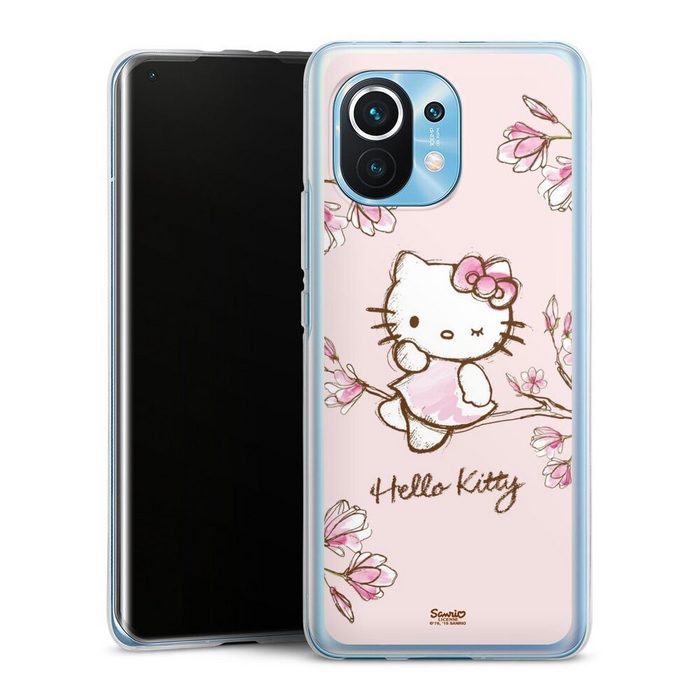 DeinDesign Handyhülle Hello Kitty Fanartikel Hanami Hello Kitty - Magnolia Xiaomi Mi 11 Silikon Hülle Bumper Case Handy Schutzhülle