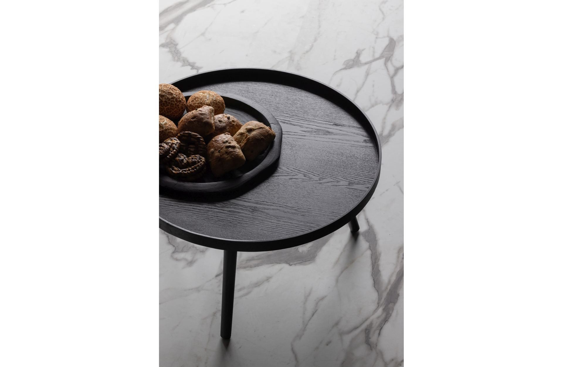WOOOD Beistelltisch Mesa aus Holz, Schwarz, günstig online kaufen