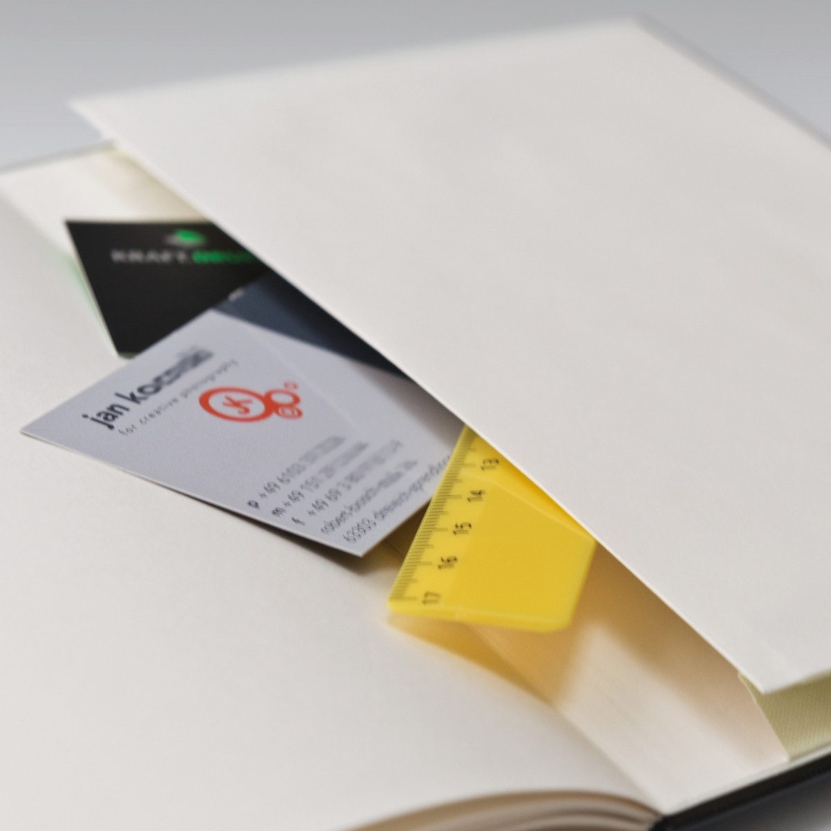 BRUNNEN Notizbuch Notizbuch Kompagnon Klassik A5 kariert 96 Blatt 80g/qm schwarz