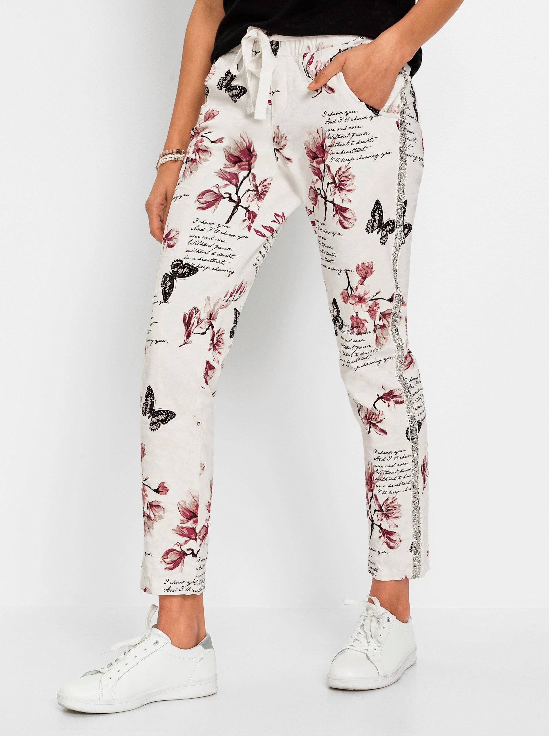 Witt Bequeme Jeans Druckhose komfortabel