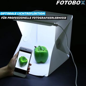MAVURA Lichtzelt FOTOBOX Professionelles LED Fotostudio Faltbare Foto Box Studio, Fotozelt mit LED Mini Lichtzelt Lichtbox Photobox Minikasten