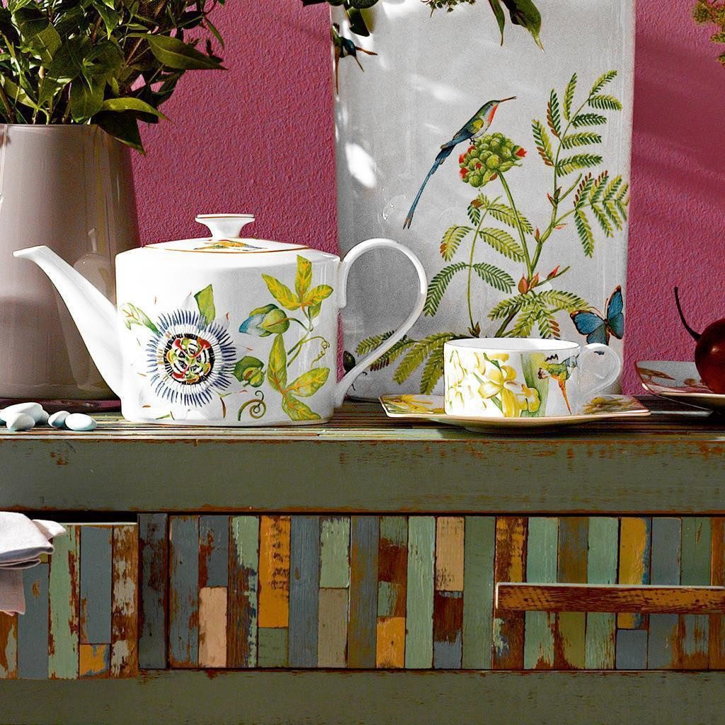 Villeroy & Boch Teeservice Amazonia Tee-Set 13er Set (13-tlg), 6 Personen, Porzellan