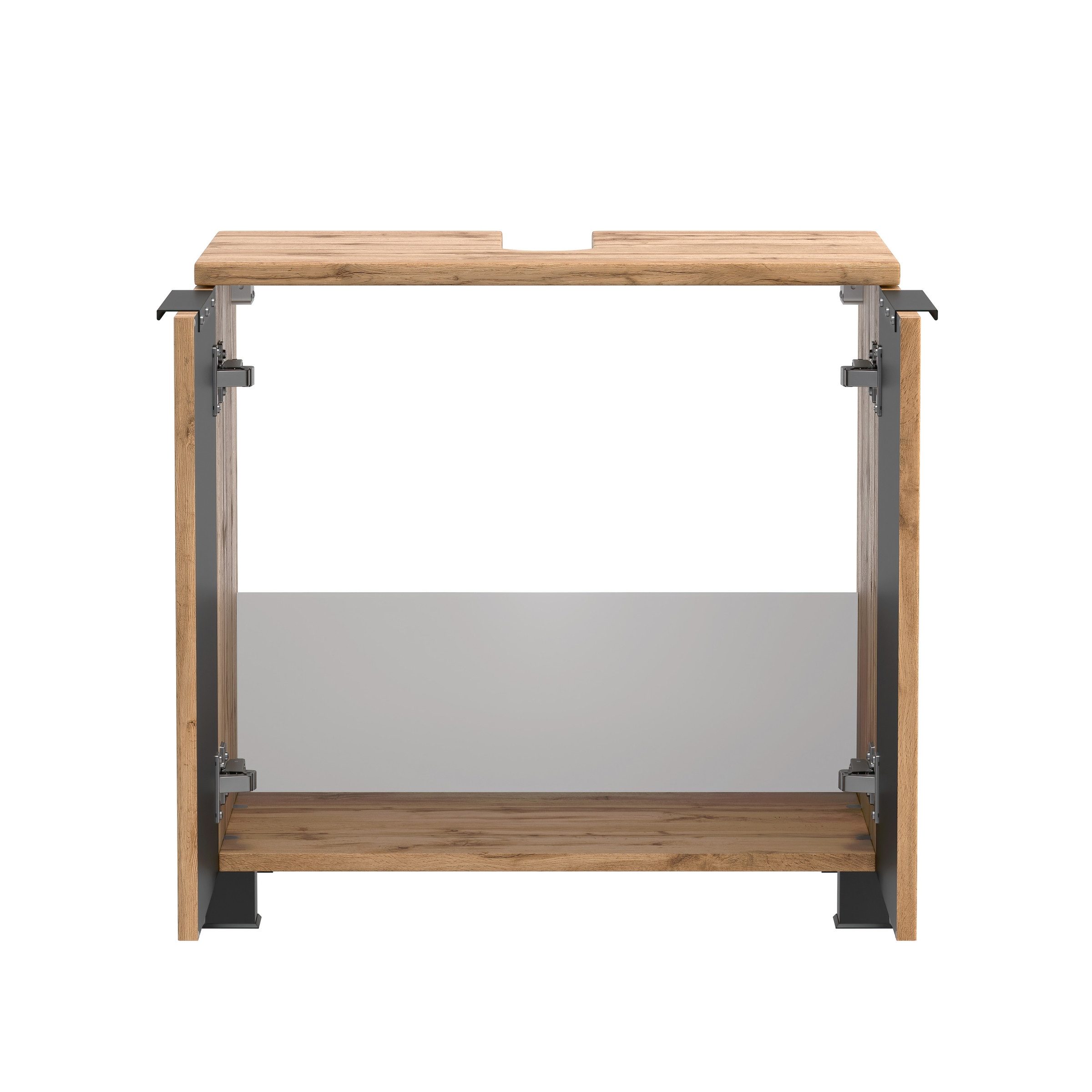 HELD MÖBEL Waschbeckenunterschrank in Wotaneiche-Dekor - 60x54x35cm (BxHxT)