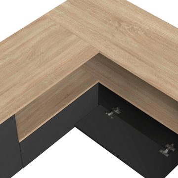 TemaHome Lowboard ANGLE, ideale Ecklösung, Schenkelmaße: 130x130 cm