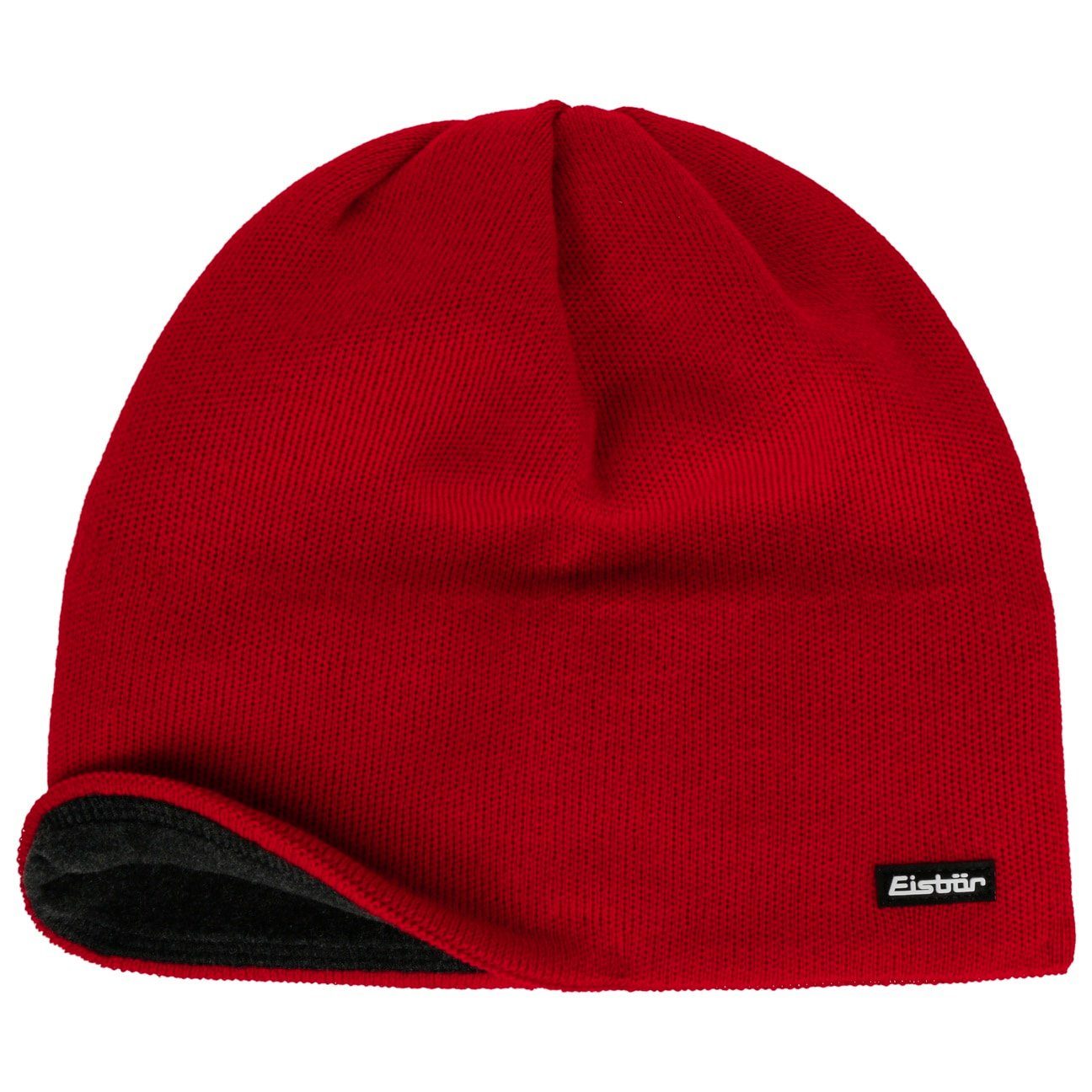 Wollmütze Made mit Eisbär in (1-St) Austria Beanie Futter, rot