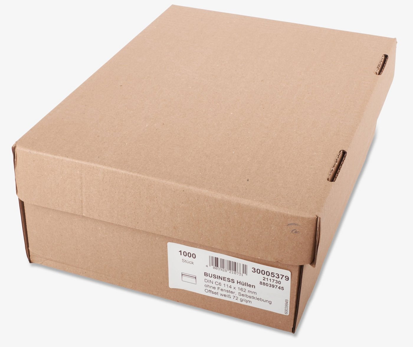 Thumbnail - KK Verpackungen Briefumschlag, Versandtaschen Kuverts DIN C6 114 x 162 mm Selbstklebung weiß