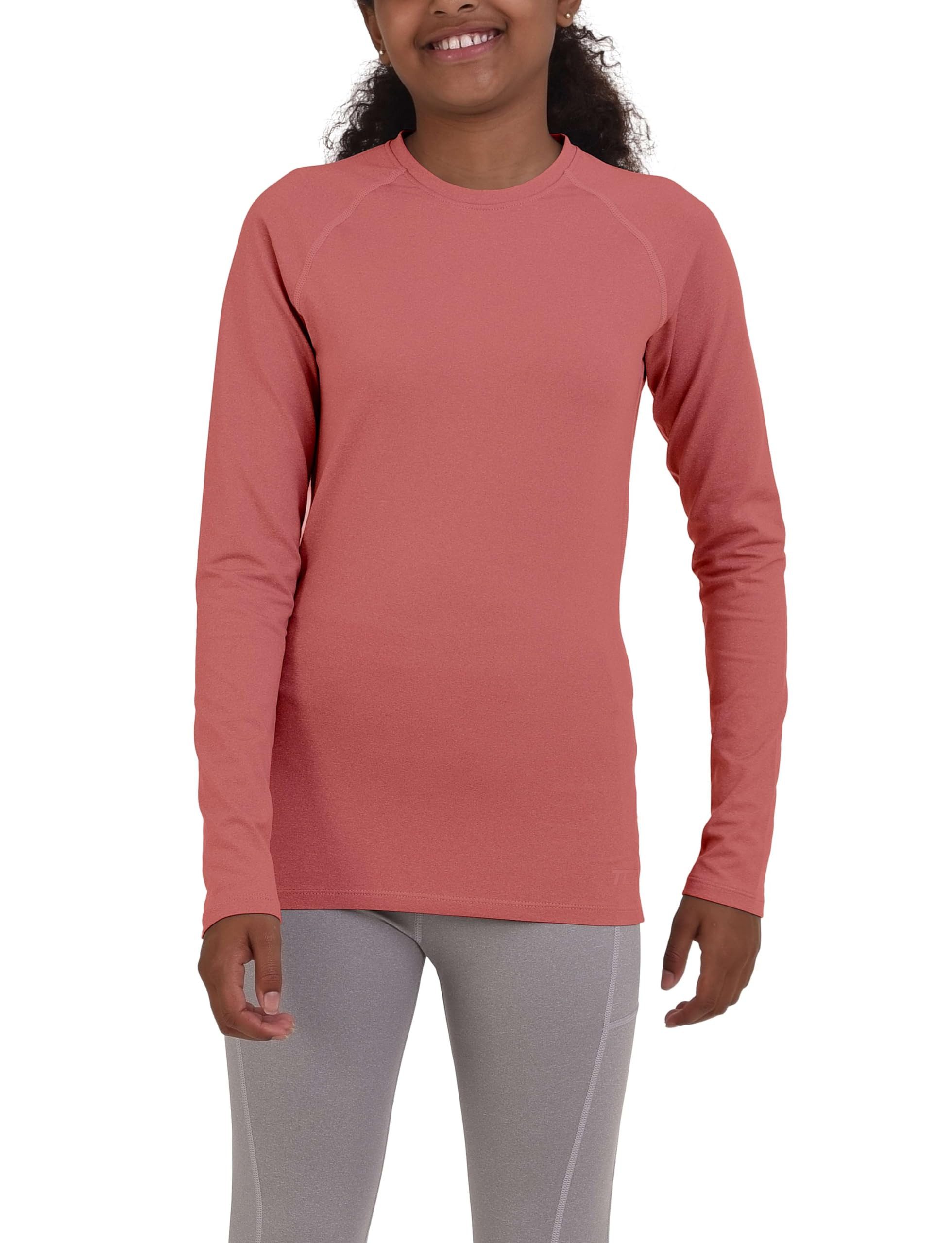 Funktionsshirt TCA Mädchen SuperThermal Trainingsoberteil, Dunkelpink, 10-12 Jahre