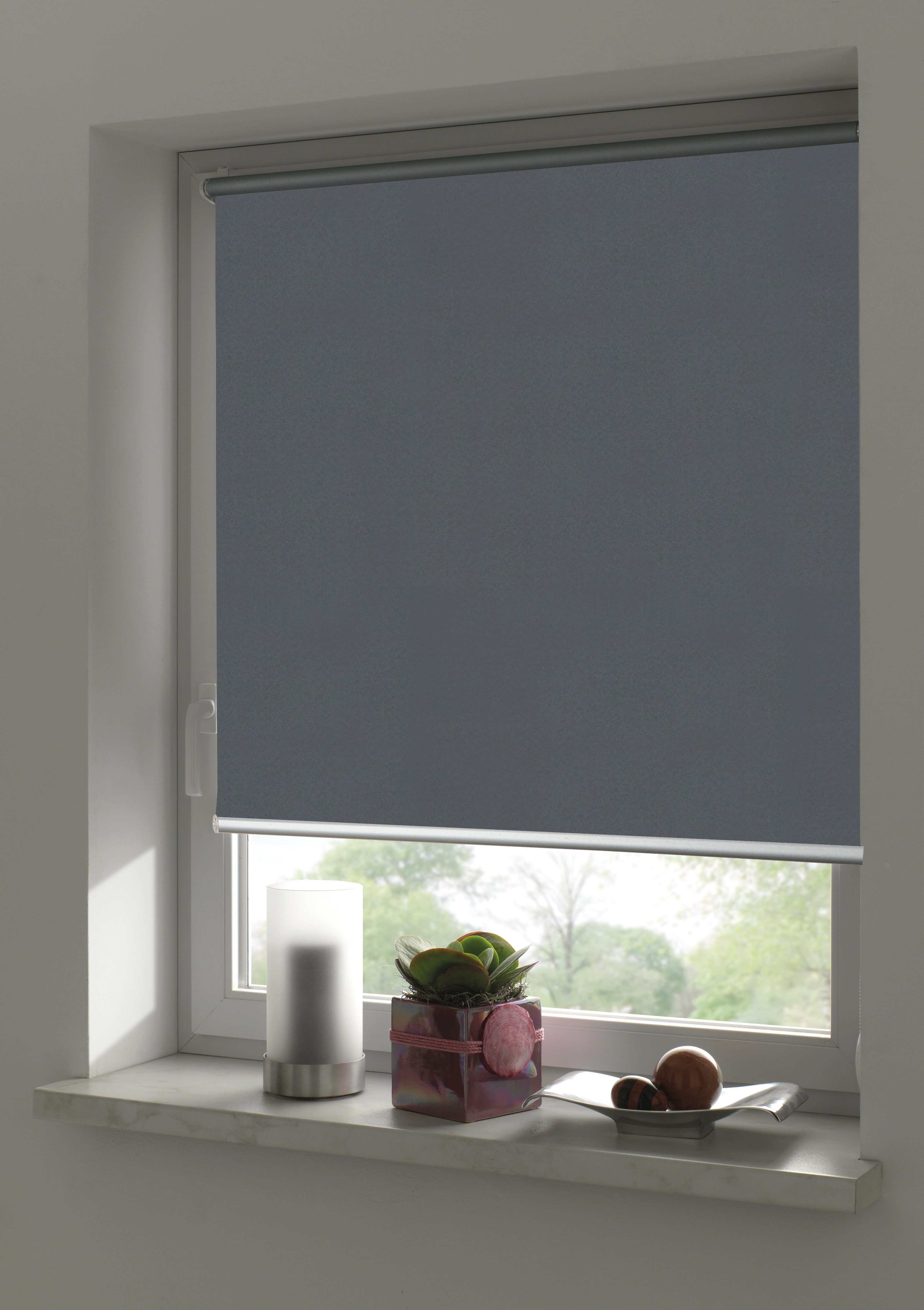 Seitenzugrollo EASYFIX Rollo Verdunklung Premium, GARDINIA, verdunkelnd, ohne Bohren, Rollokette aus Metall