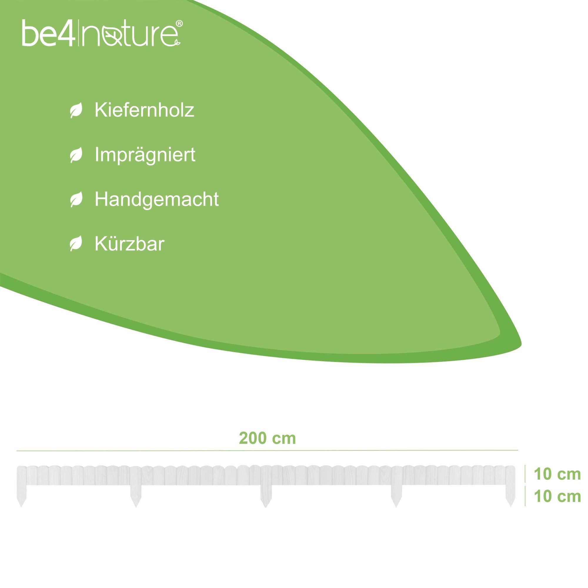 be4nature Palisade Rollborder Flexibler Holzzaun aus günstig online kaufen