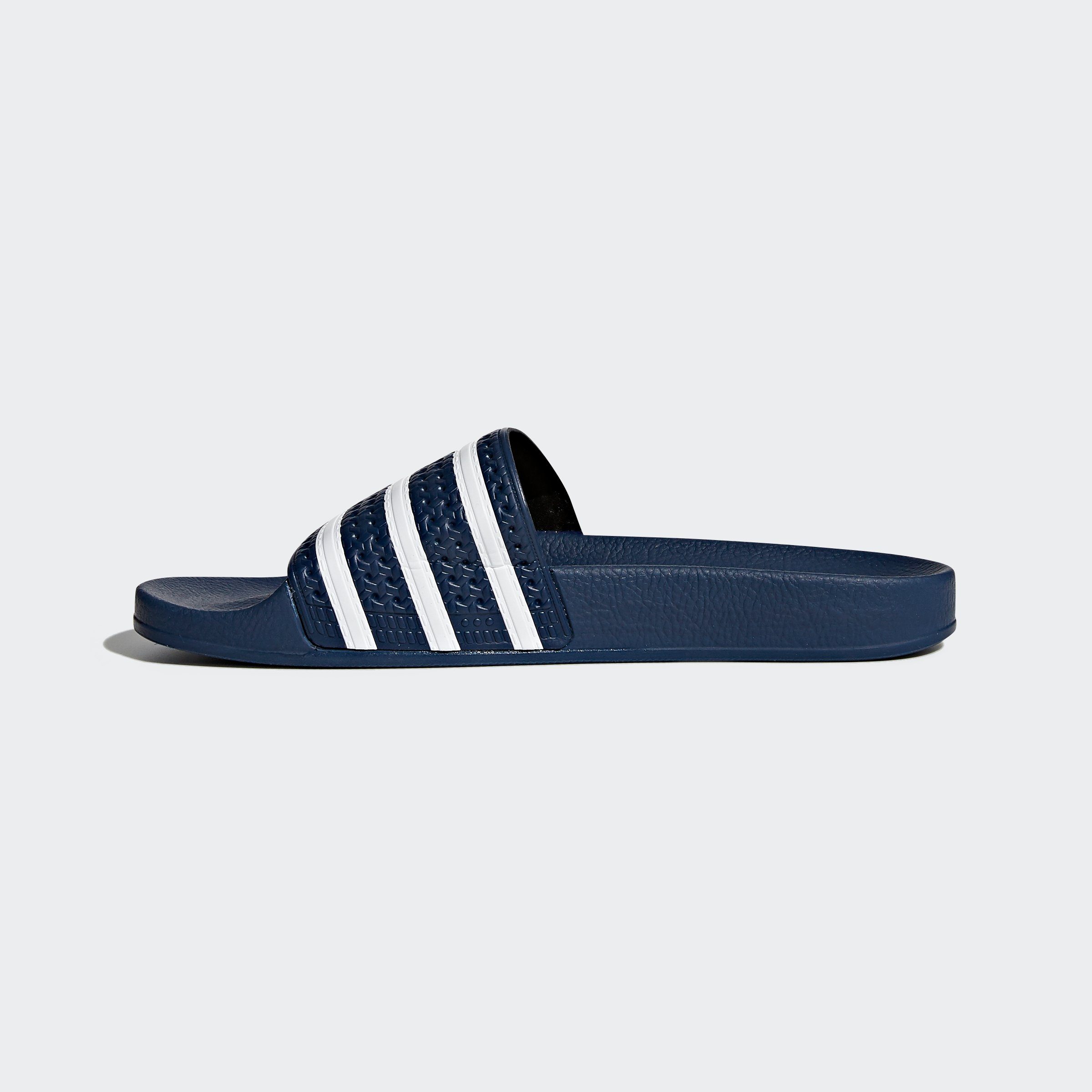 Adi / Originals Badesandale / White adidas Adiblue ADILETTE Blue