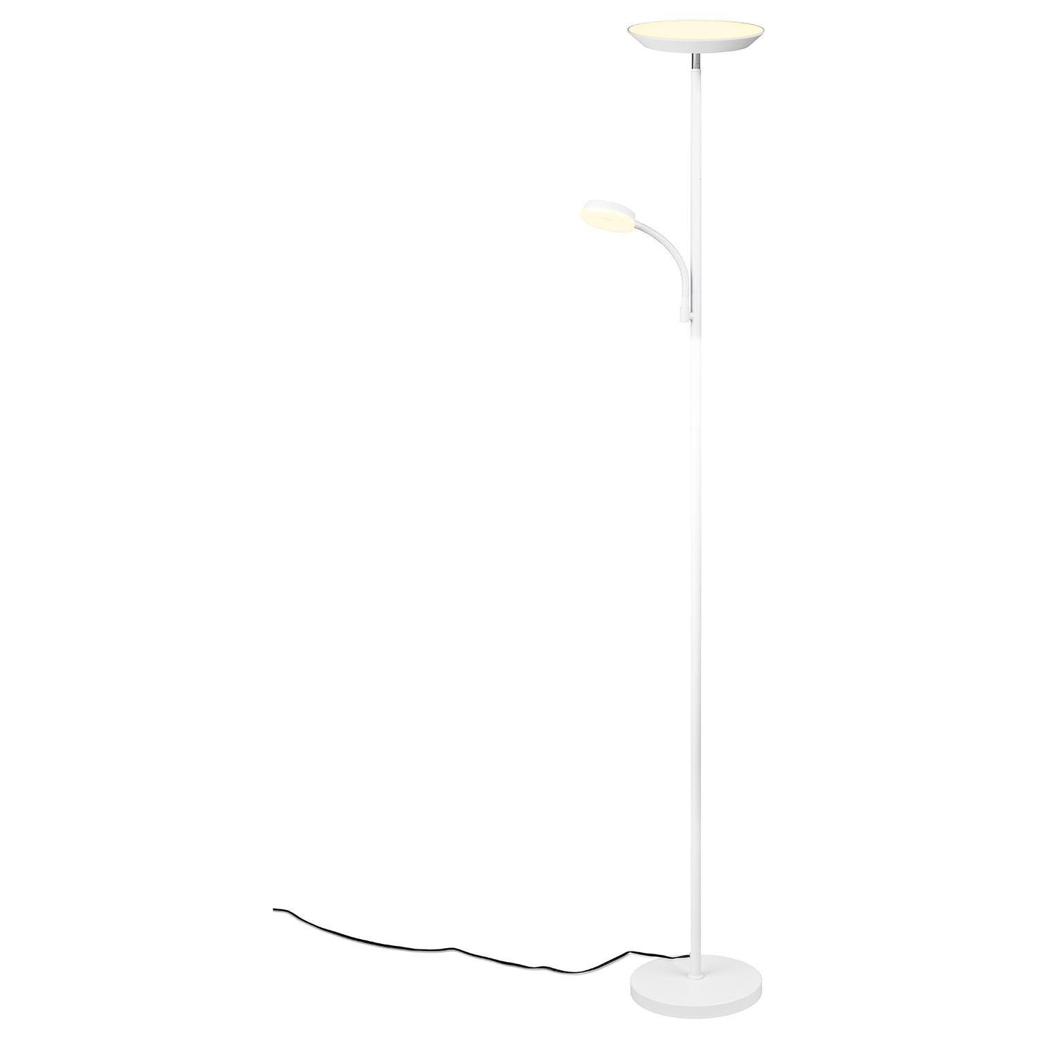 LED Deckenfluter SPECTER, Ø 25 x H 178 cm, 2-flammig, Weiß, Anpassung der F günstig online kaufen