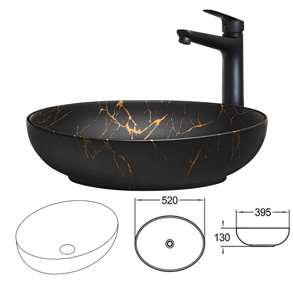 Lomadox DURANGO-56 washbasin, 120cm washbasin, cashmere, various handle colors, LED mirror