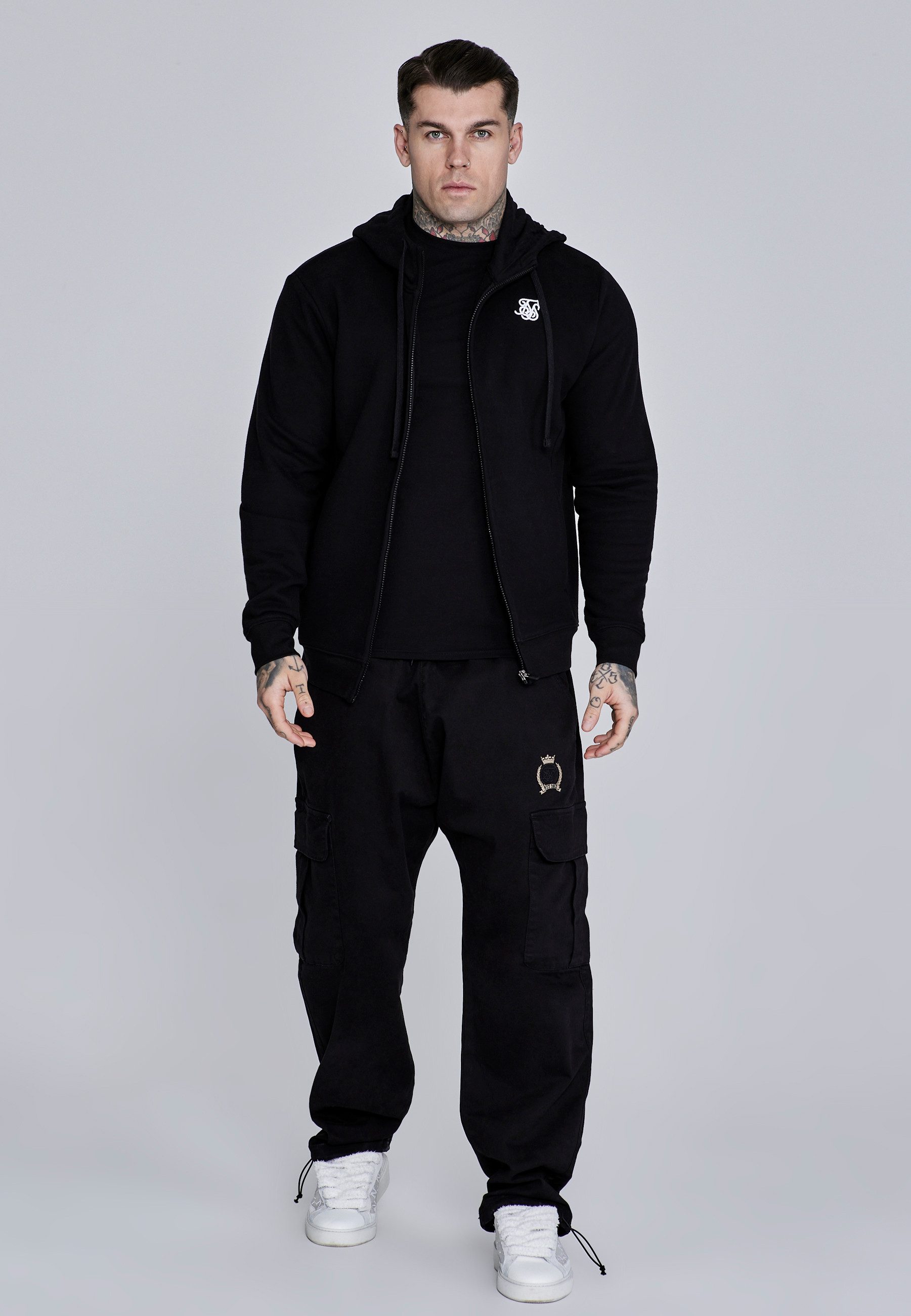 Siksilk Hoodie SikSilk Herren Essentials Full Zip Hoodie