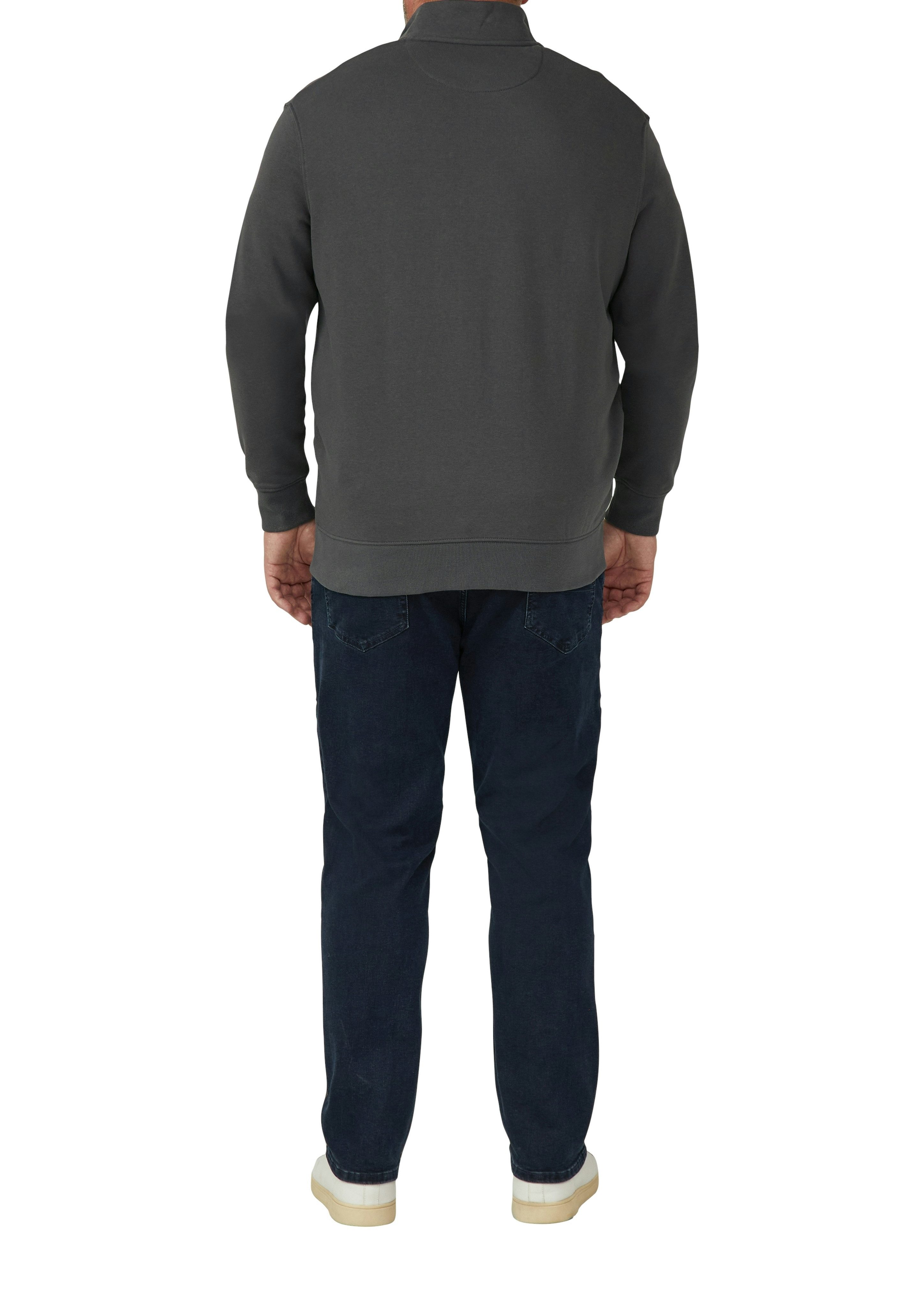 s.Oliver Men Big Sizes Sweatjacke mit Reißverschluss und Stehkragen – Bild 2 von 4