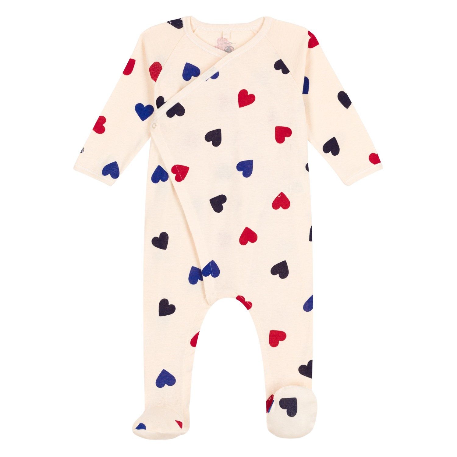 Petit Bateau Strampler Petit Bateau Strampler mit blauen, roten und schwarzen Hezen