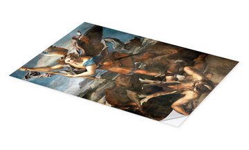 Posterlounge Wandfolie Raffael, Der Heilige Michael tötet den Dämon, Malerei