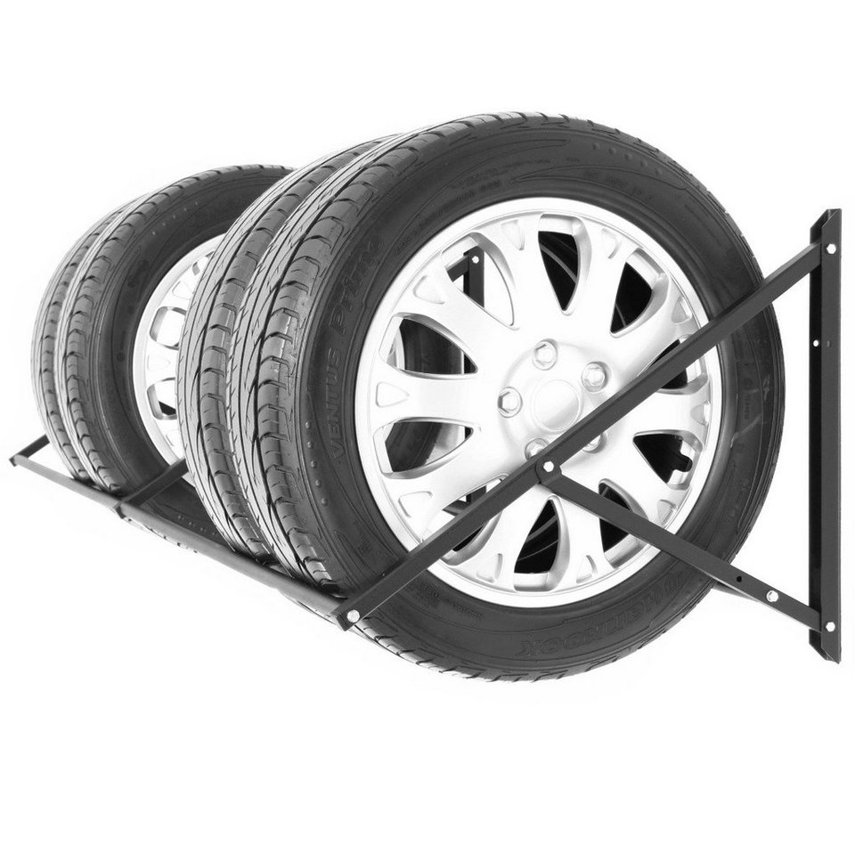 Stillerbursch Felgenbaum Reifenregal, für 8 Reifen, bis 225 mm Reifenbreite,  1-tlg., Reifenhalter für 8 Räder zur Wandmontage