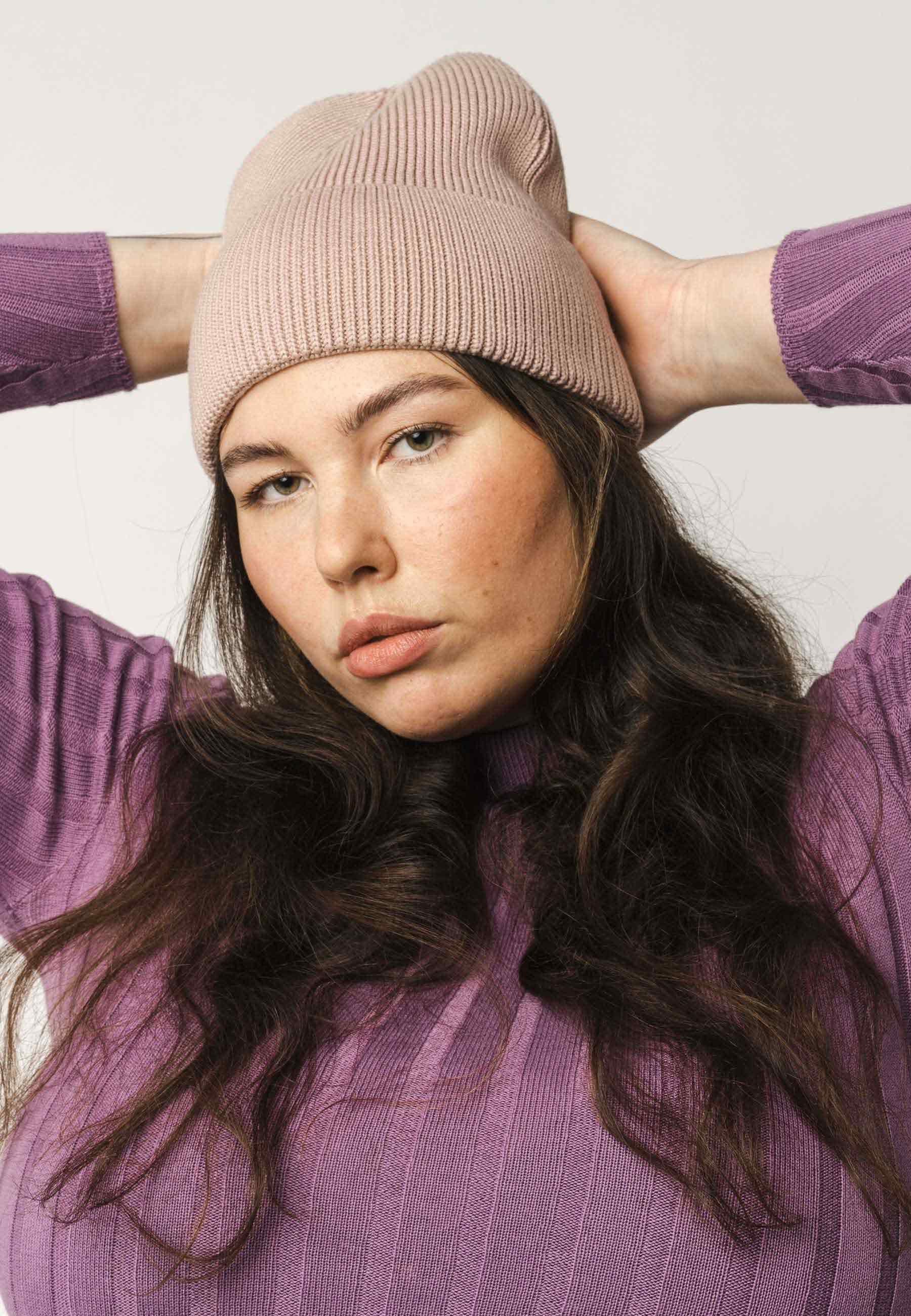 MELA Strickmütze Rippstrick Mütze Style KALI