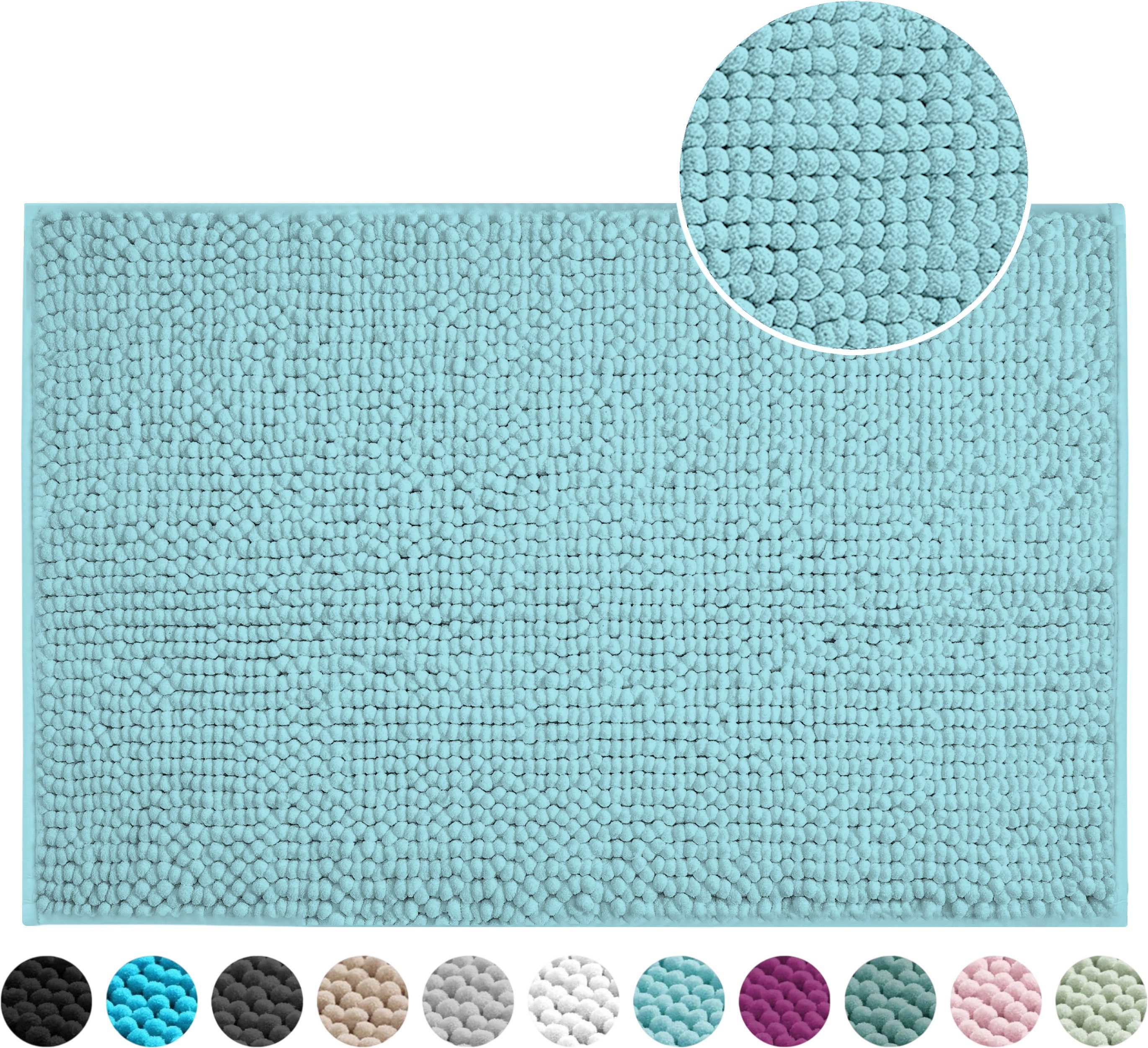 OTTO home Badematte Vanessa Chenille, Standard & Premium, 15cm oder 20cm, auch als 2er Set, rutschhemmend beschichtet, schnell trocknend, strapazierfähig, fußbodenheizungsgeeignet, Polyester, rechteckig, Uni Farben, besonders weich, flauschig, Badvorleger