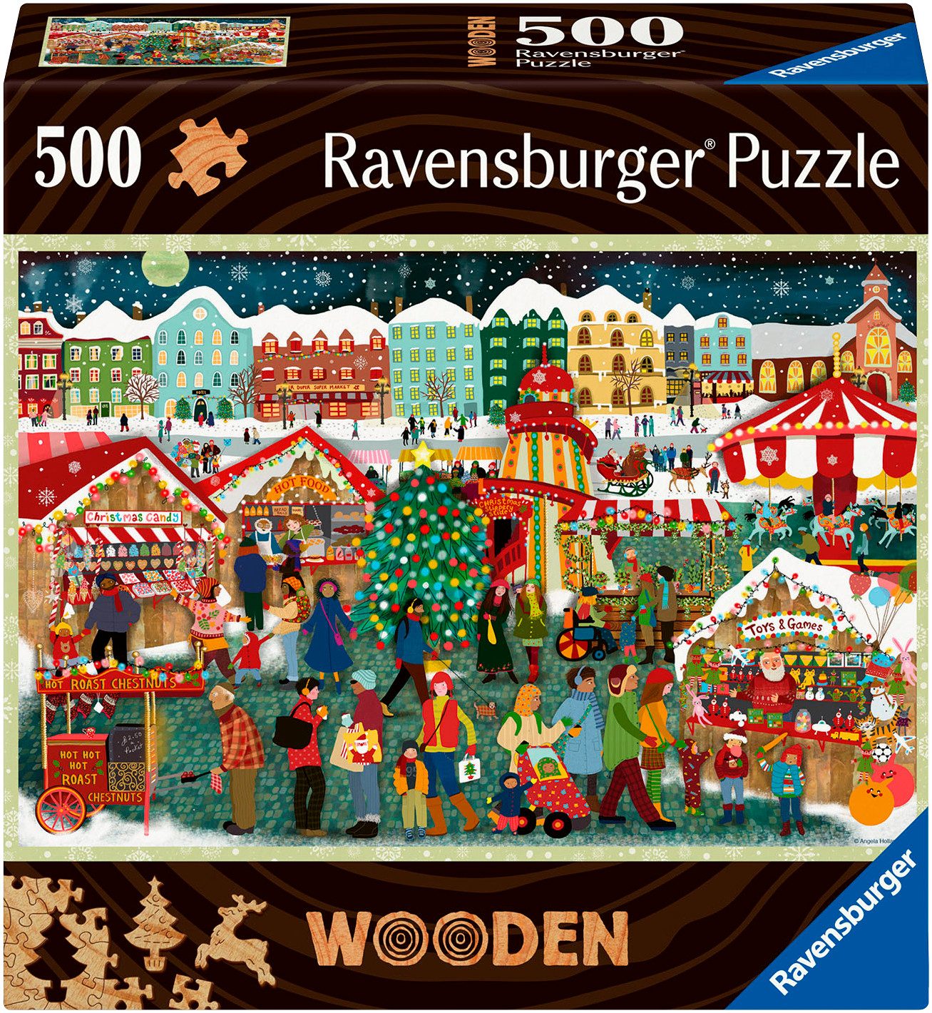 Ravensburger Puzzle Weihnachtsmarkt, 500 Puzzleteile, 500 günstig online kaufen
