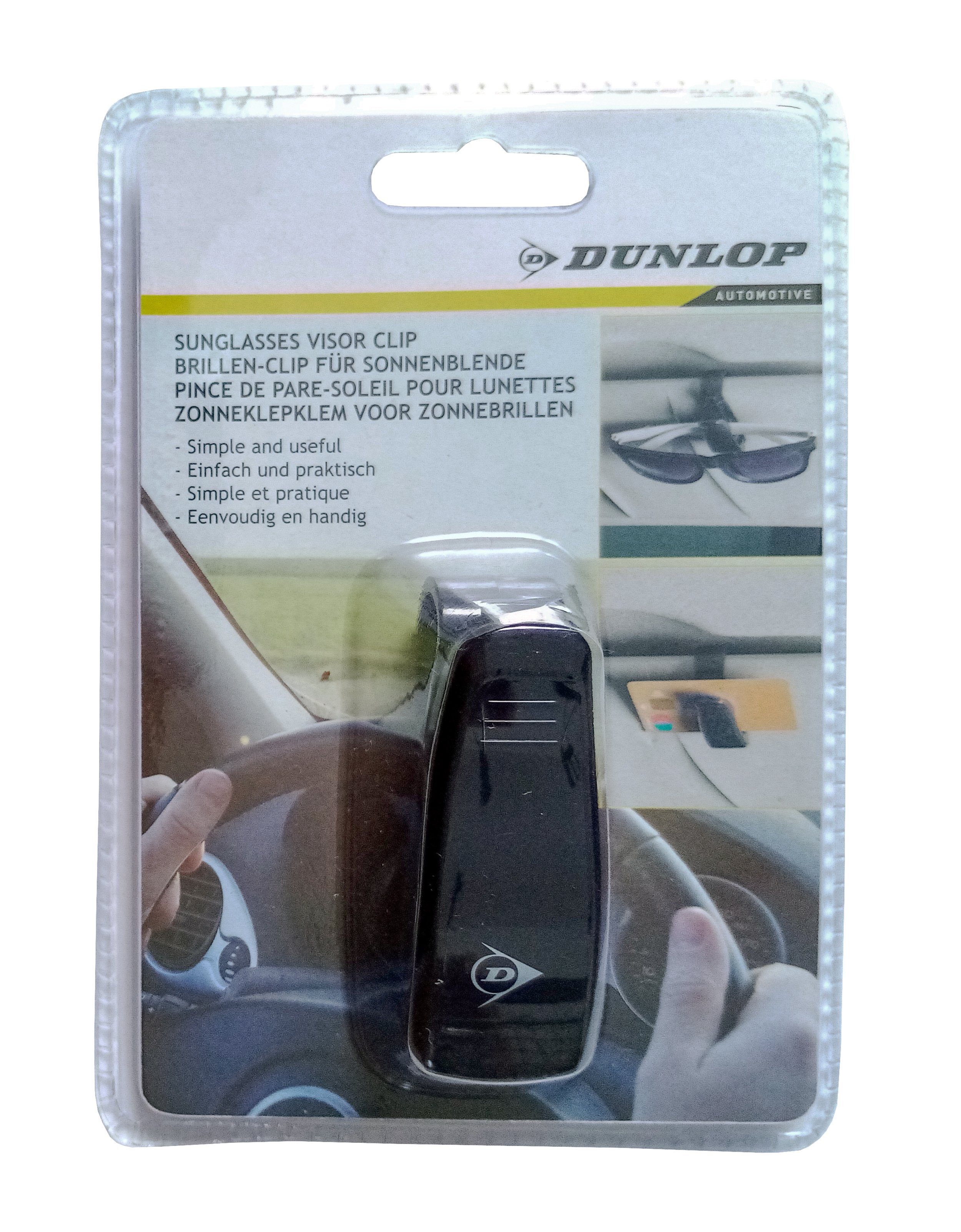 Dunlop Brillenetui BRILLEN-CLIP für Sonnenblende Brillenhalter Auto Sonnenbrille 6, Halterung Kreditkarten Ticket