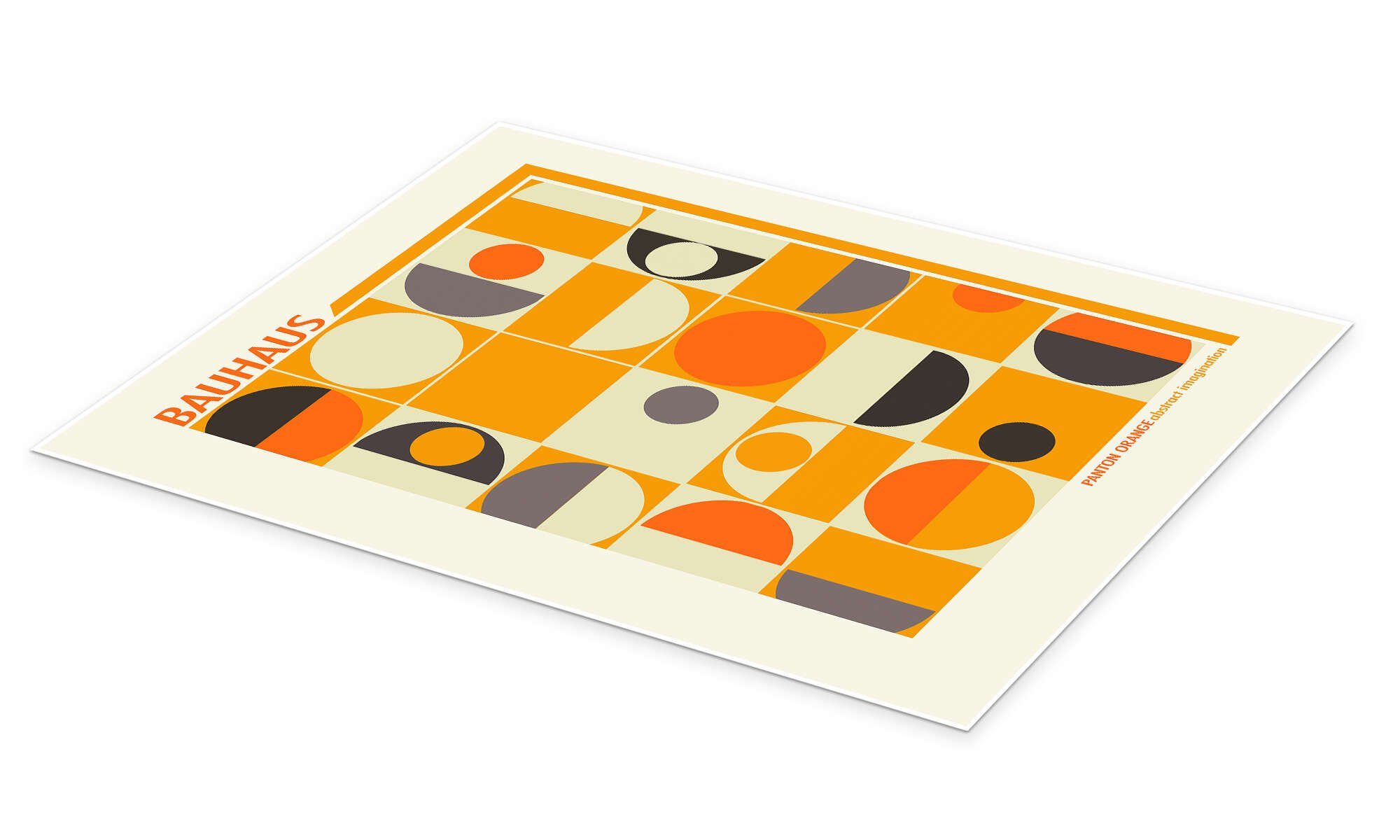 Posterlounge Wandbild Bauhaus - Panton Orange, Mandy Reinmuth, erhältlich als Poster, Leinwandbild, Wandsticker oder Acrylglasbild