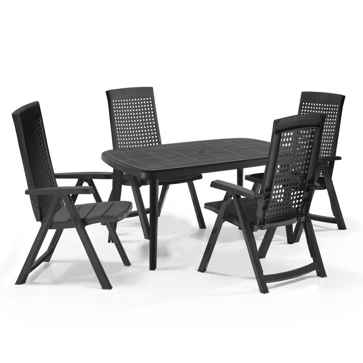 Shaf Garten-Essgruppe Milano 5-tlg. anthrazit, ohne günstig online kaufen
