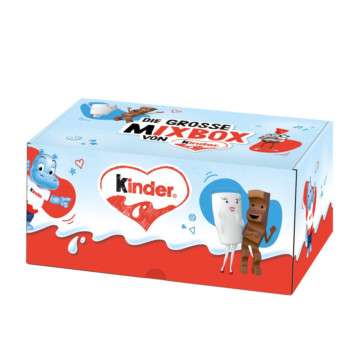kinder Schokolade, Kinder Box mit verschiedenen Kinder Schokoladen Produkten 1200g