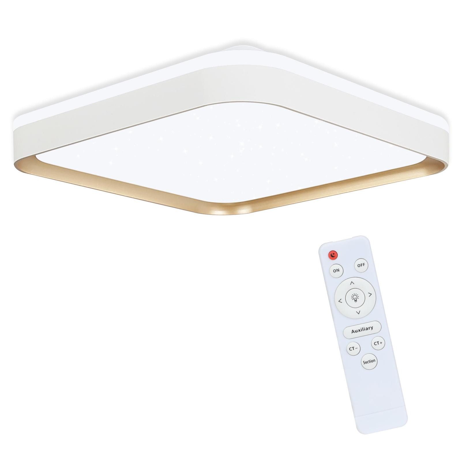 ZMH Deckenleuchten Eckige Sternenhimmel-Design 30cm CCT günstig online kaufen