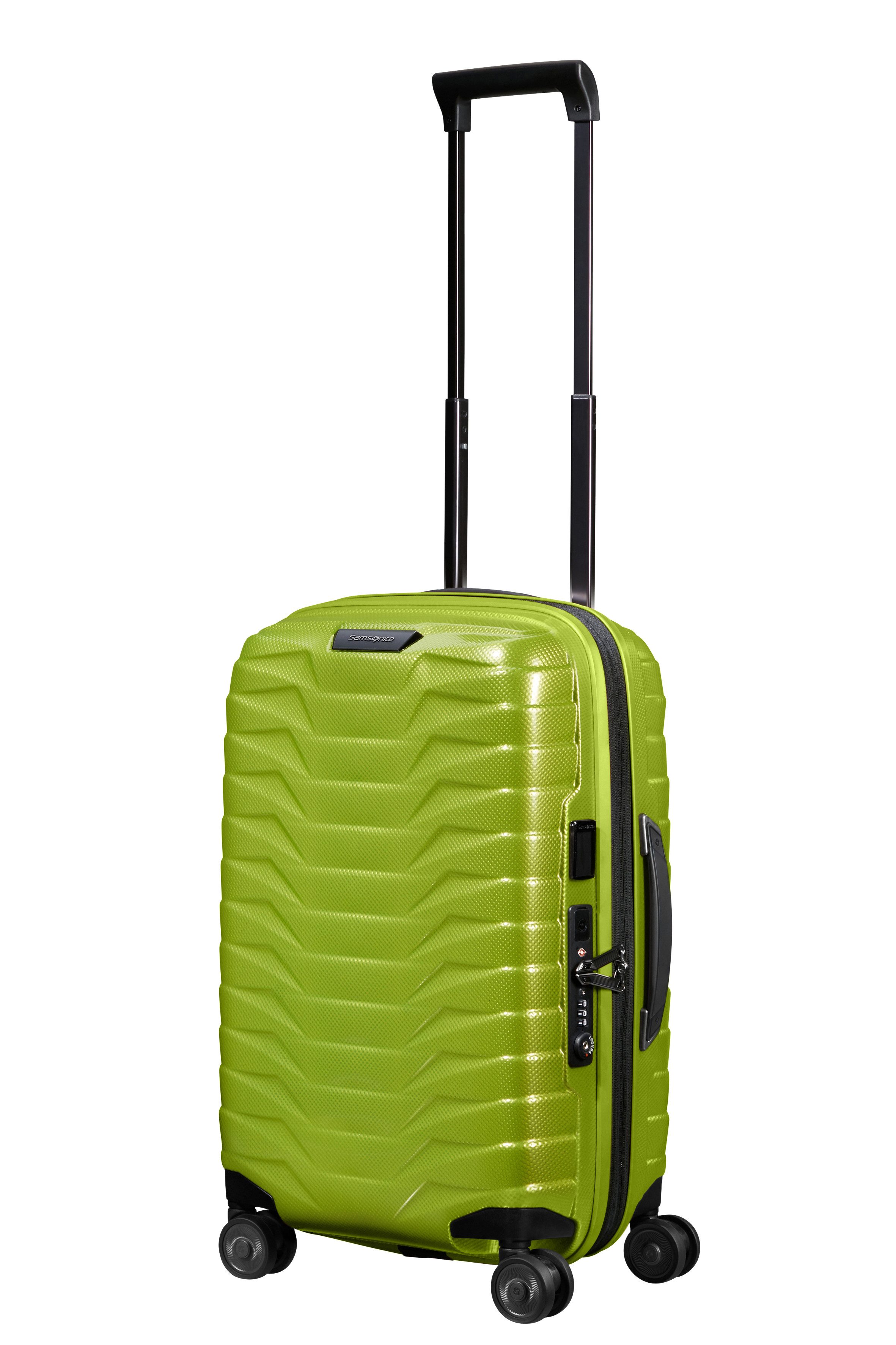 Samsonite Hartschalen-Trolley PROXIS, verschiedene Größen und Farben, 4 Rollen, arretierbares und versenkbares Druckknopf-Trolleysystem