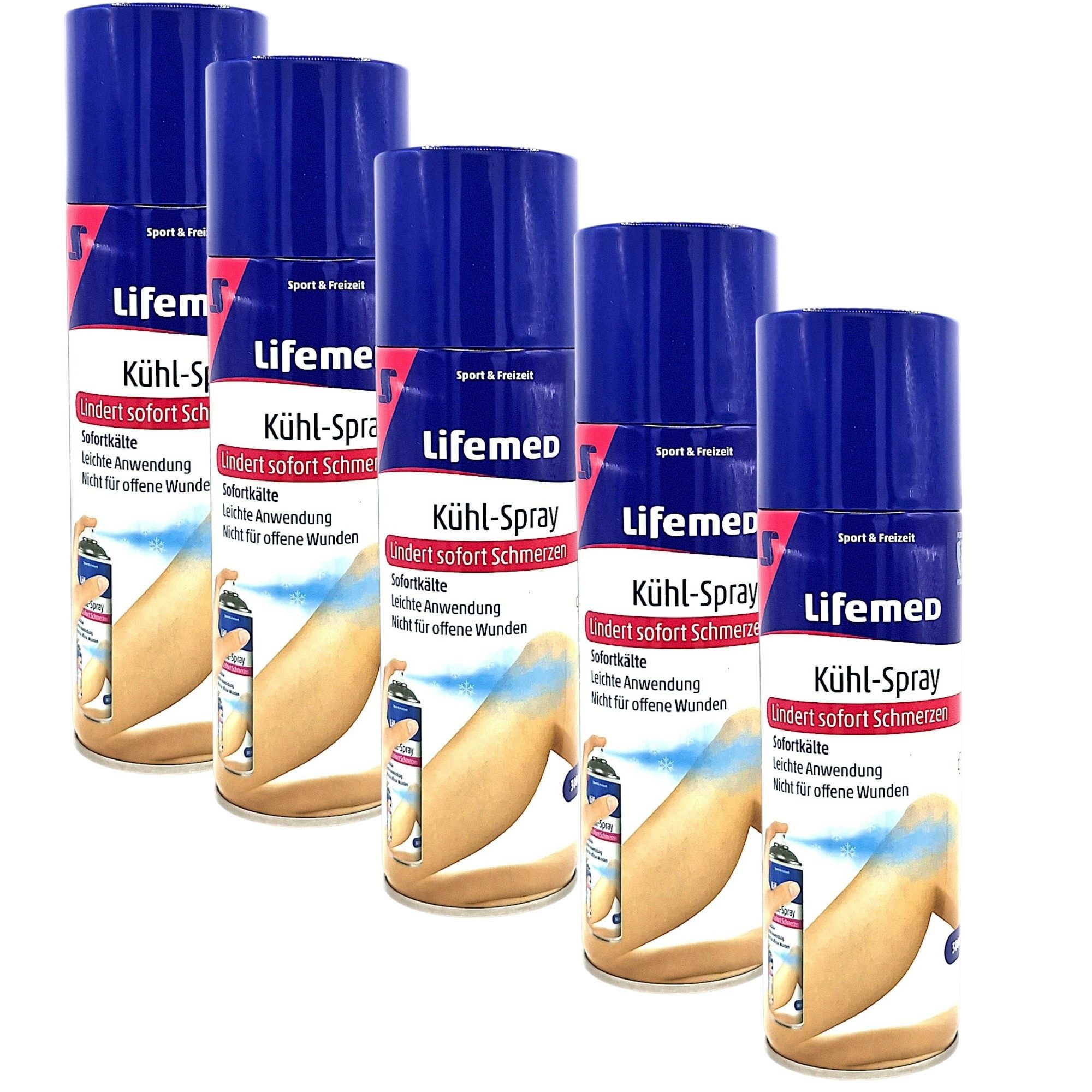 LifeMed Erste-Hilfe-Set 5x Lifemed Kühl - Spray 5x 300ml
