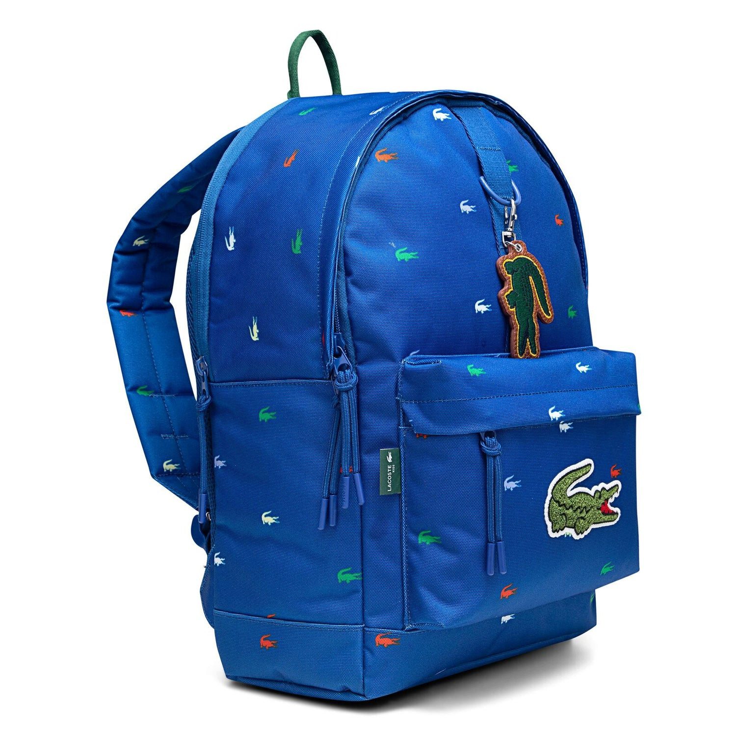 Lacoste Kinderrucksack LACOSTE Kids Rucksack Blau mit allover Krokodil - Print 43cm x 31cm x