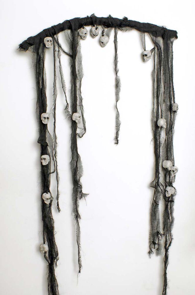 Das Kostümland Dekoobjekt Halloween Dekoration Türvorhang mit Totenköpfen - günstig online kaufen