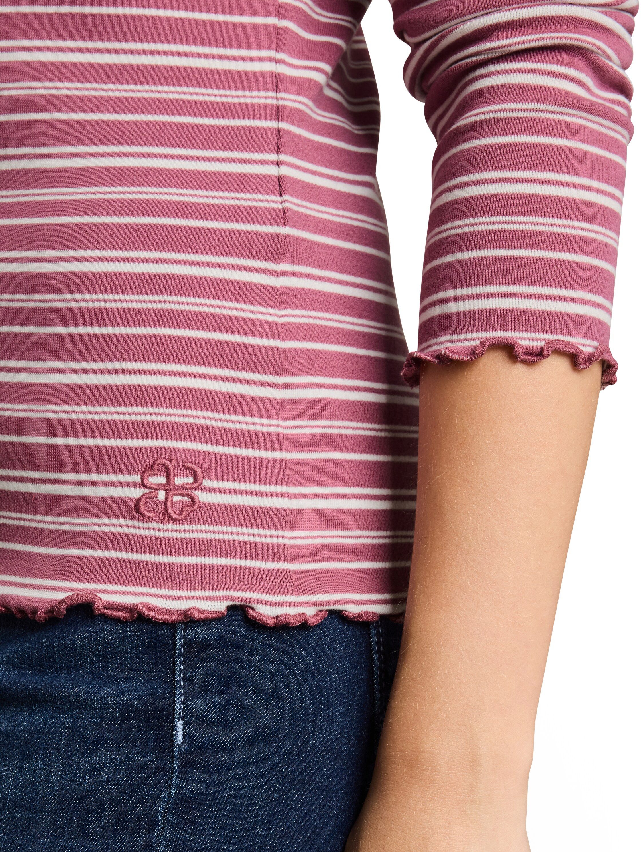 TOM TAILOR Denim T-Shirt mit gewelltem Saum