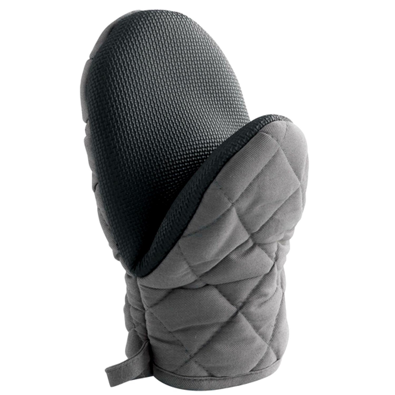 Macosa Home Topfhandschuhe rutschfest Backofenhandschuh Küchenhelfer Topfhalter Handschuh, Backhandschuh Küchenhandschuh Hitzeschutz grau
