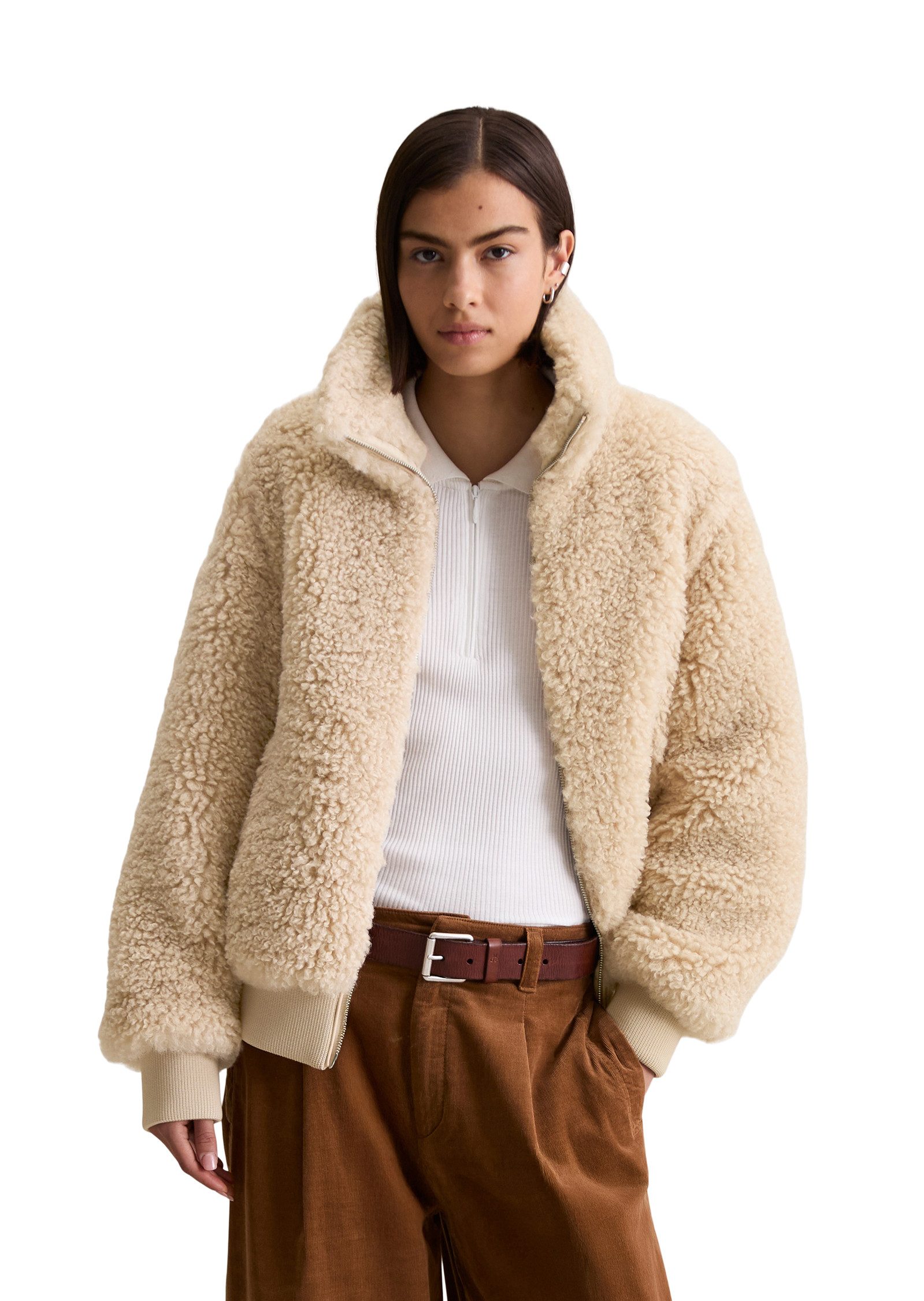 Marc O'Polo DENIM Blouson Stehkragen, Teddy-Blouson regular fit günstig online kaufen