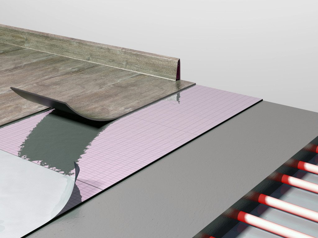 Viscoh Dämmunterlage Selbstklebende Dämmunterlage LVT Klebematte, Dryback Extreme