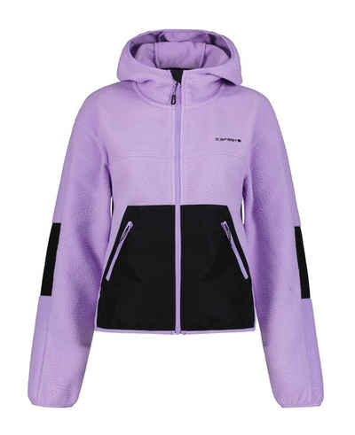 Icepeak Fleeceshirt LAVENDER mit Logoprägung auf der Brust