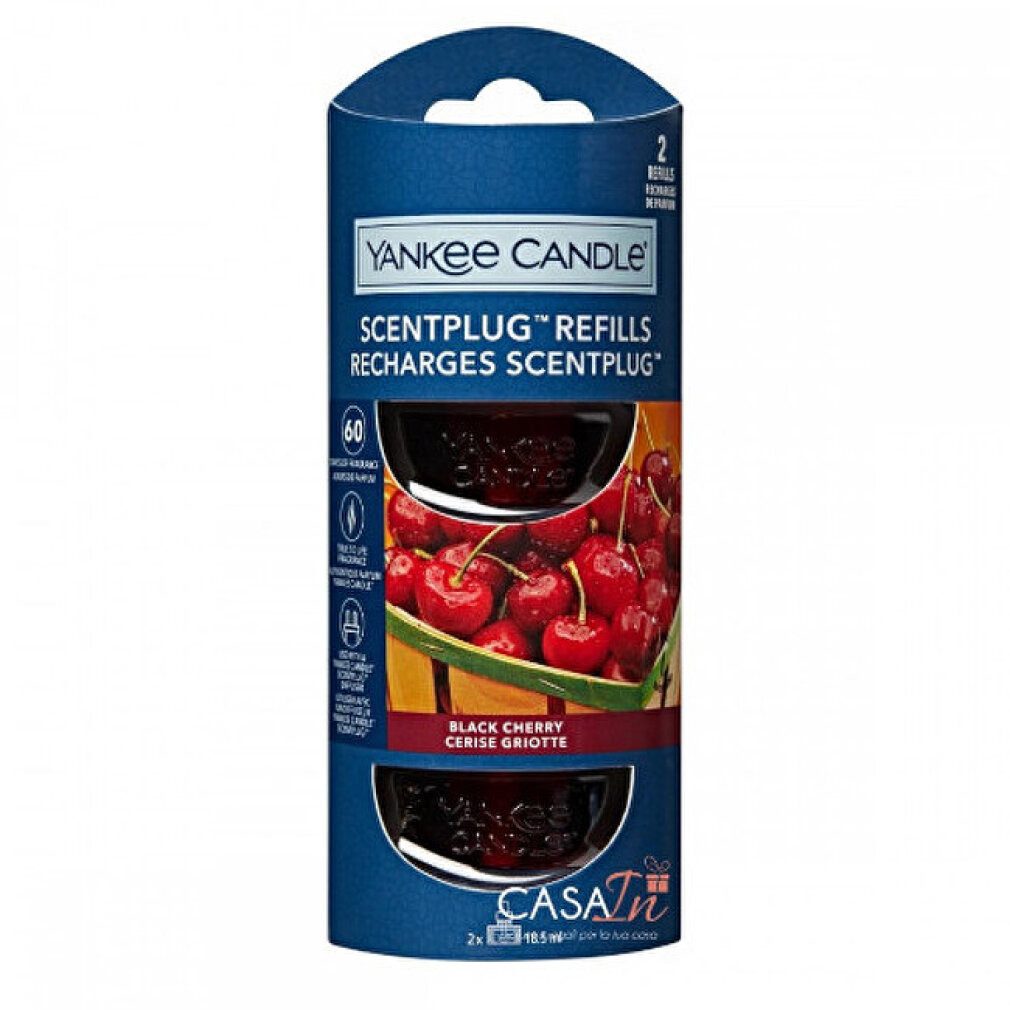 Yankee Candle Duftkerze Nachfüllpackung Black Cherry 2x 18,5ml