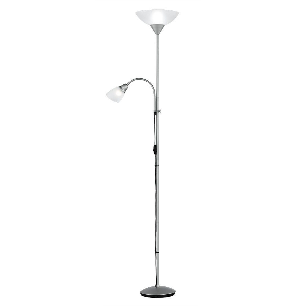 Reality Leuchten Deckenfluter, Leuchtmittel nicht inklusive, Design Steh Leuchte Decken Fluter Flexo Arm Lese Lampe
