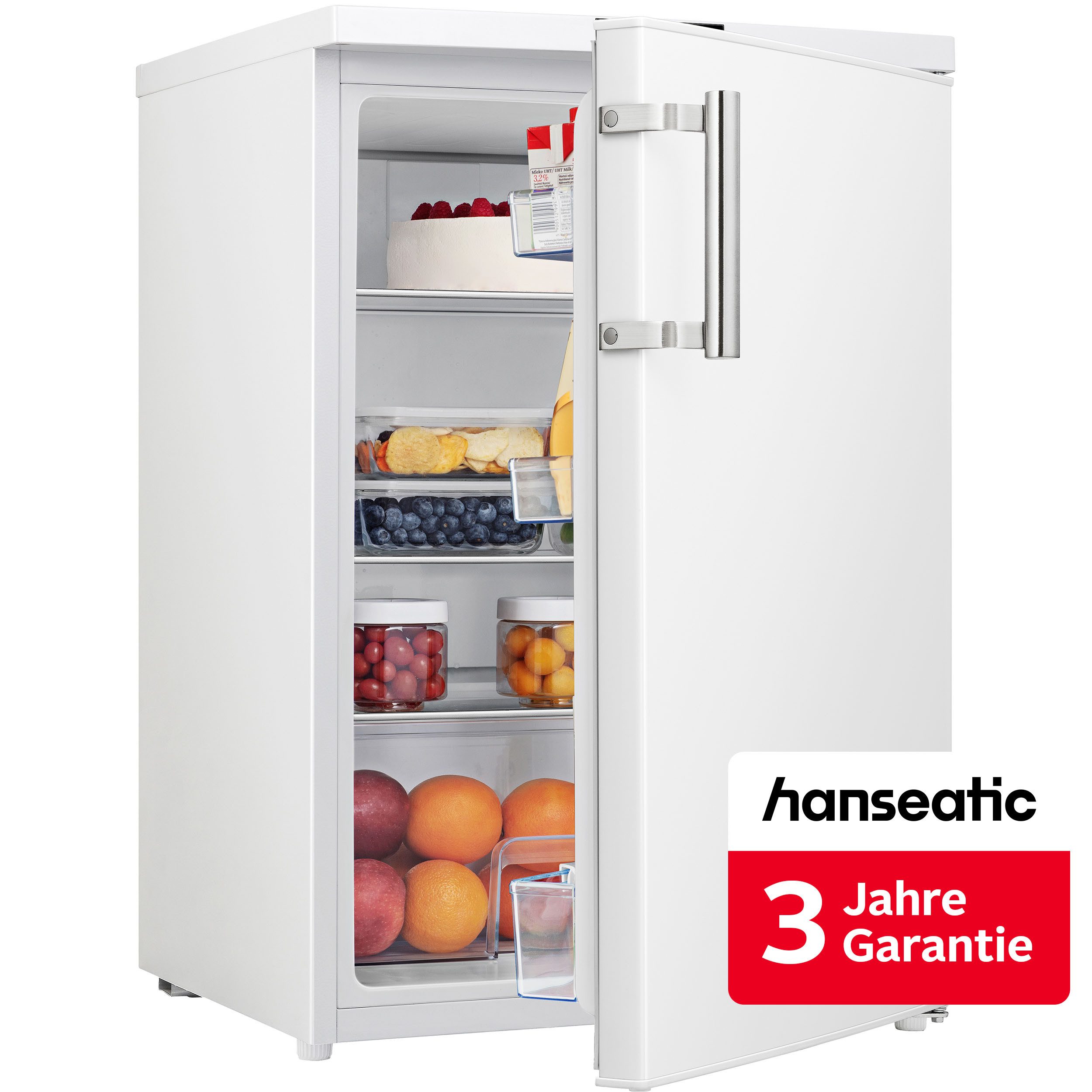 Hanseatic Kühlschrank HKS8555DW, 84,5 cm hoch, 56 cm breit, inkl. 3 Jahre Herstellergarantie