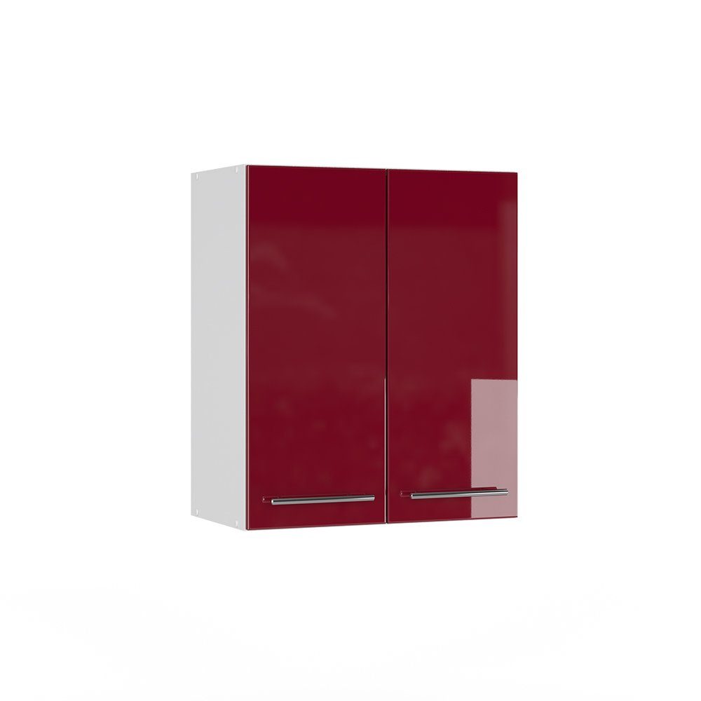 Vicco Hängeschrank Fame-Line, Bordeaux Hochglanz/Weiß, 60 cm (1-St)